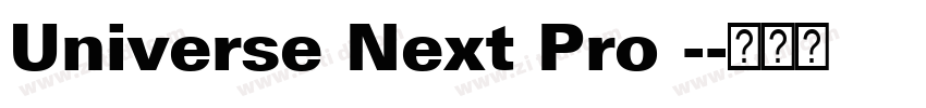 Universe Next Pro -字体转换